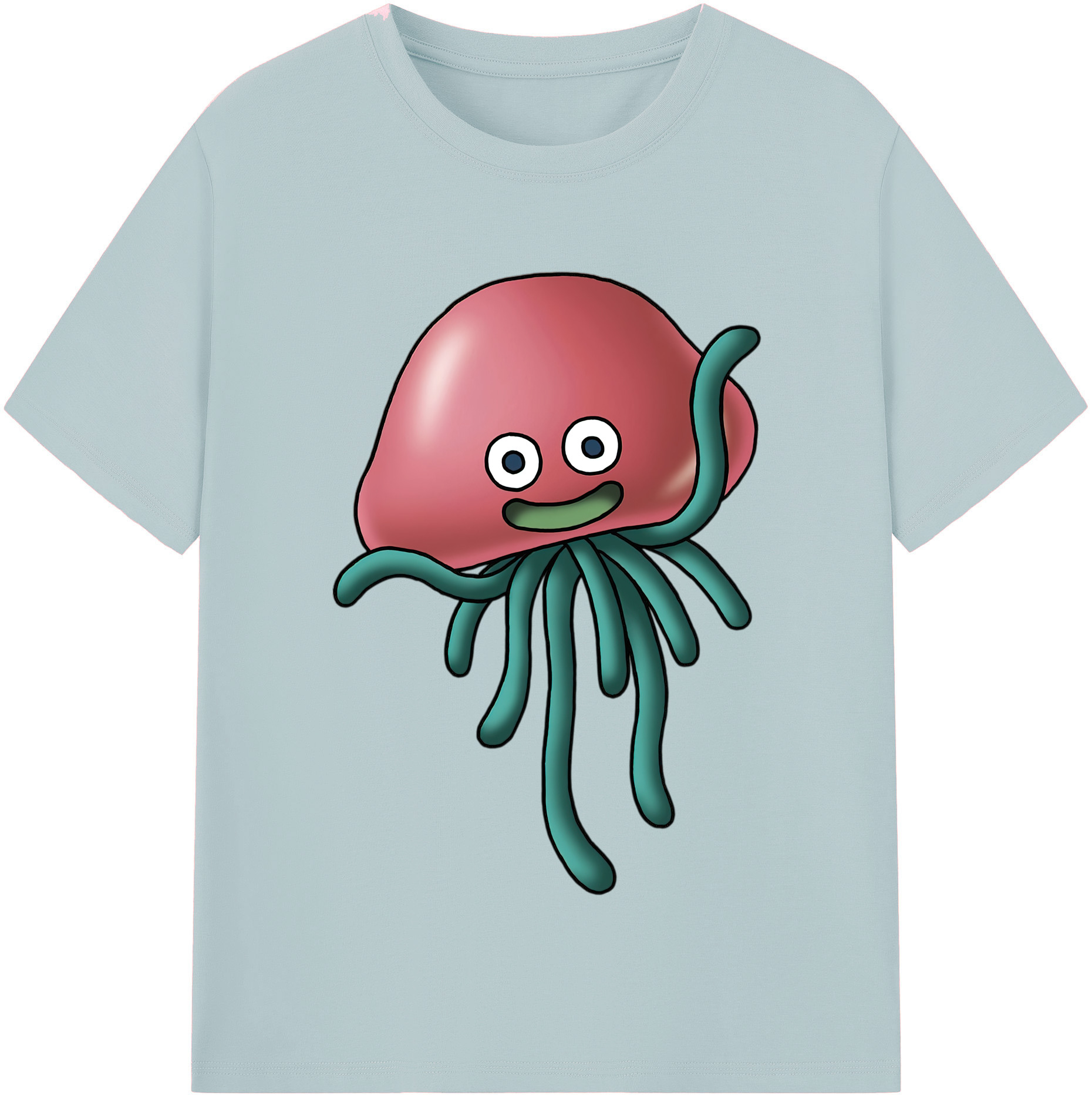 （画像用） ドラゴンクエスト Doragon Kuesuto Dragon Quest 綿100％半袖Tシャツ（フロントプリント）